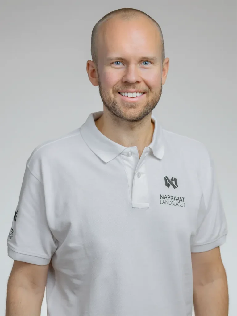 Bilden föreställer David Persson på Naprapatlandslaget i Haninge