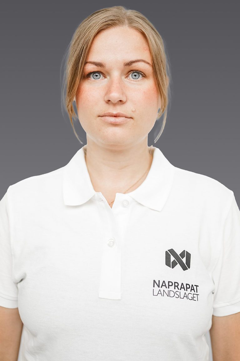 Bilden föreställer legitimerad naprapat Sandra Wesslund som arbetar på Naprapatlandslaget Kalmar